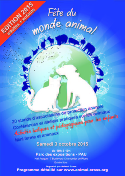 Samedi 3 octobre : Fête du monde animal à Pau !